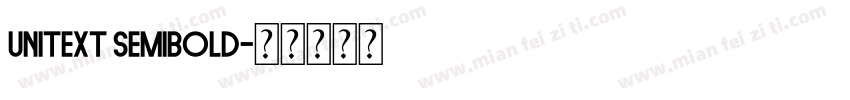 Unitext Semibold字体转换